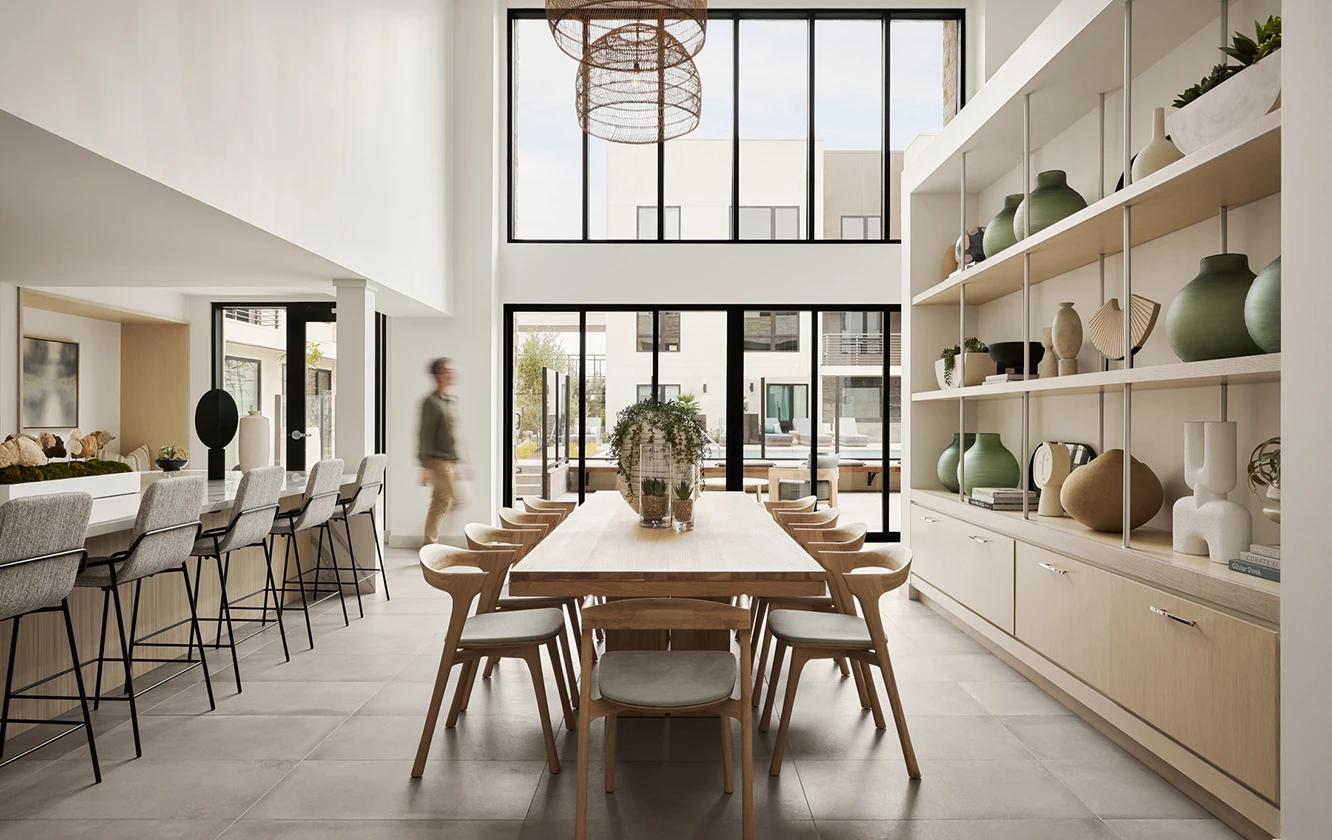 CDC Studio Commercial Interior Design, Office space with conference table and bar counter