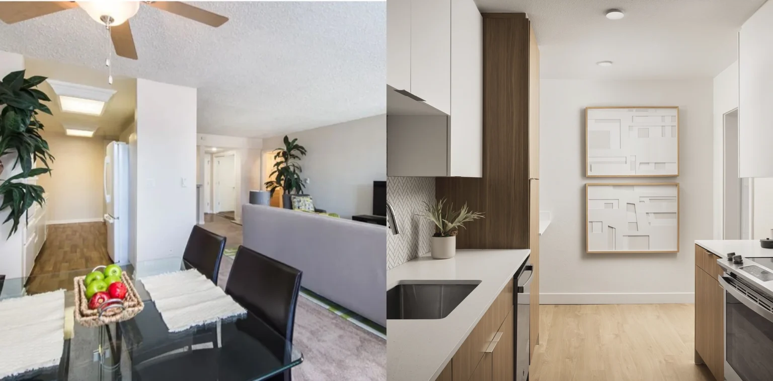 Apartment Kitchen Before After