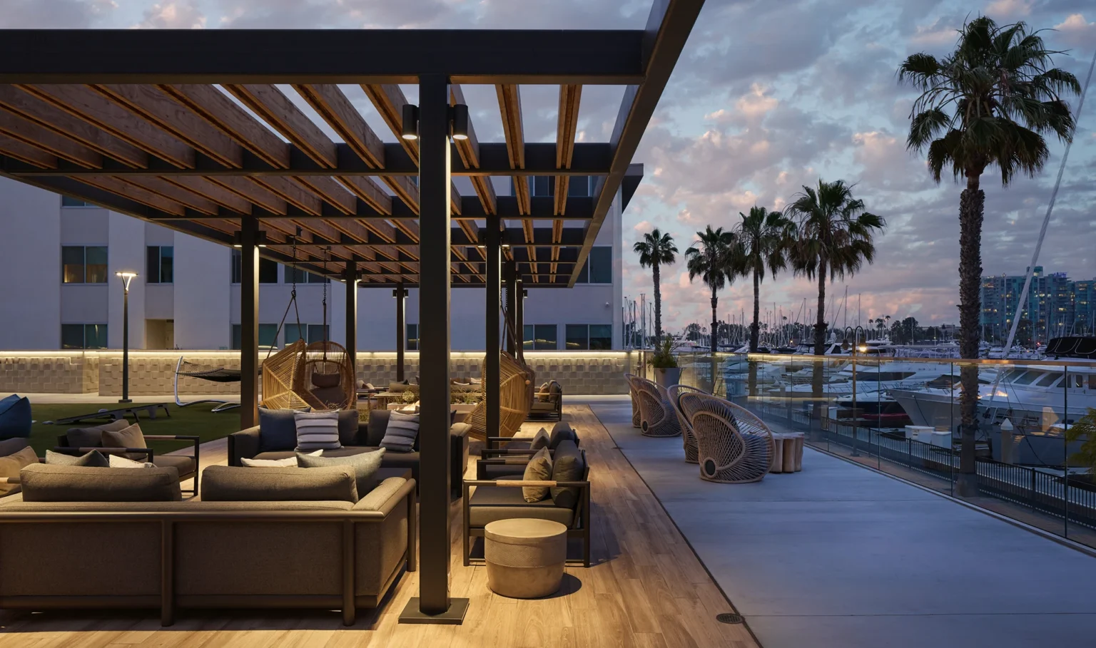 Dolphin Marina Patio Harbor