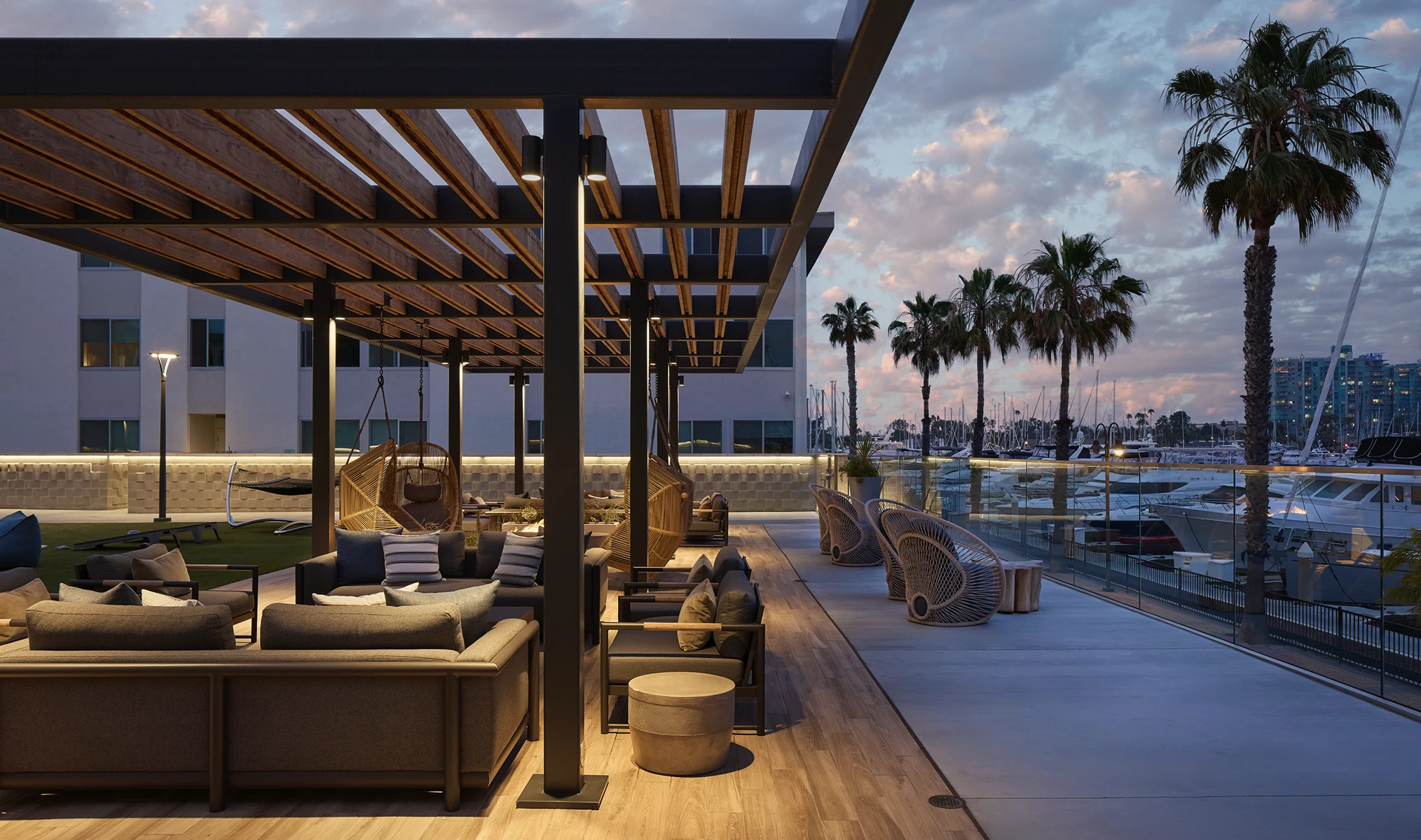 Dolphin Marina Patio Harbor