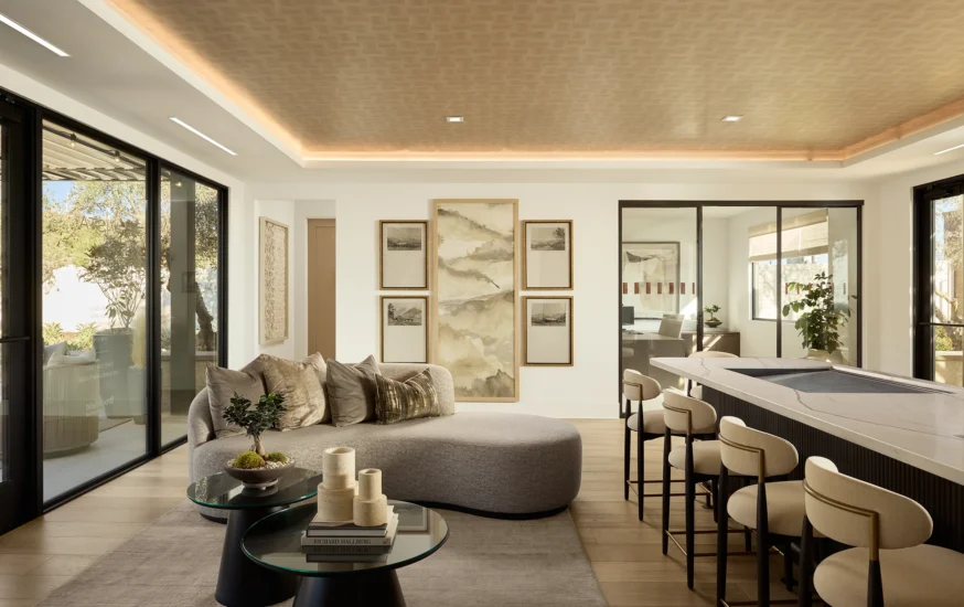 Sales Office Interior Design Seating Area Vista Summit