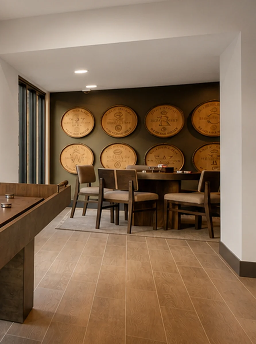 Poker Room Wine Barrel Tops